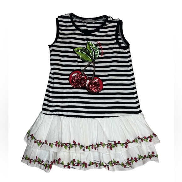 MONA LISA Other - Mona Lisa Girls summer striped cherry dress size 4